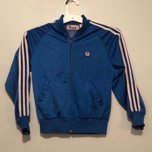 . Vintage TODD 1 -  Track Running Jacket   Shiny Blue Full Zip with Artist…